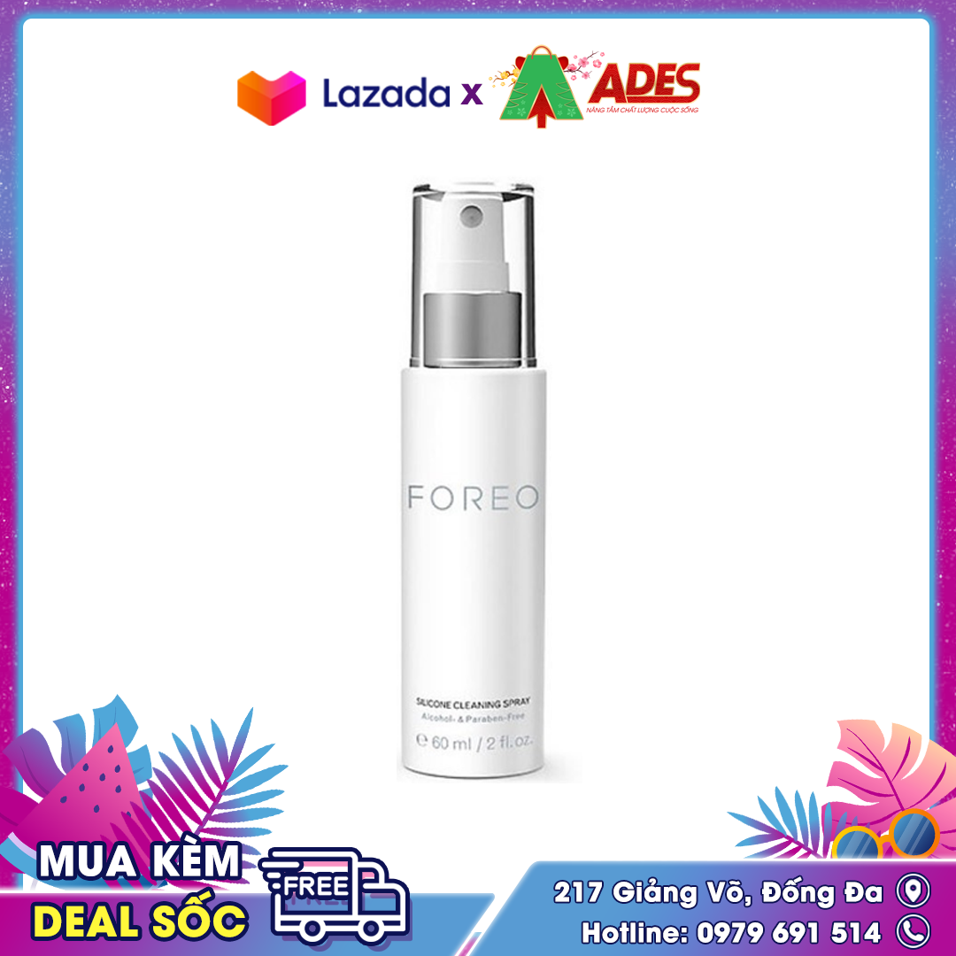 Nước Vệ Sinh Máy FOREO CLEANING SILICONE SPRAY - Chính hãng Foreo - Full Bill - NEW 2023
