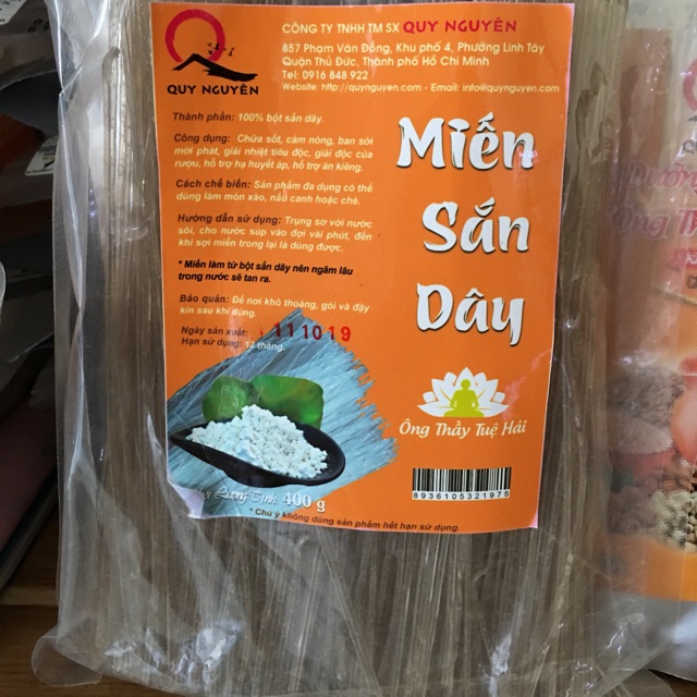 Miến Sắn Dây Quy Nguyên loại 1- Gói 400g