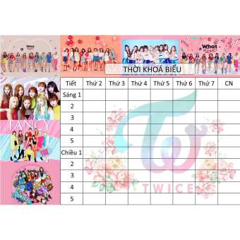 combo 2 thời Khoá Biểu Twice TKB17 khổ A5