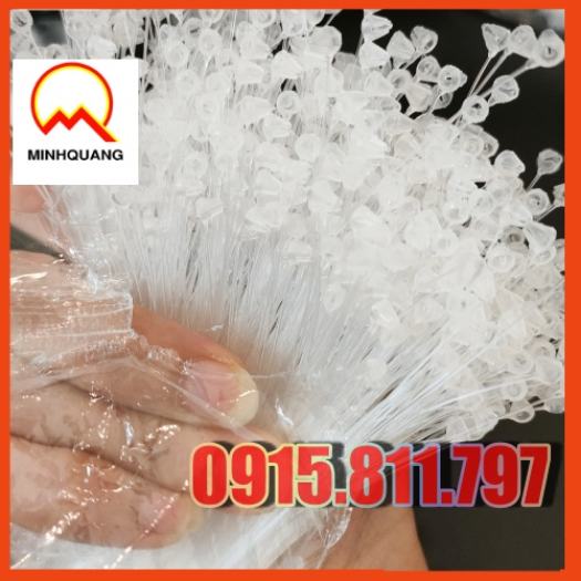 Dây nhựa xâu mác, dây cước gắn tag mác túi 1000 dây màu trắng kích thước 16.5cm cực dễ sử dụng (combo 1000c)