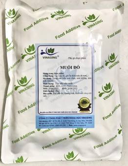 Muối đỏ tạo màu đỏ gấc cho xúc xích , chả lụa, giò bò, dăm bông, nem