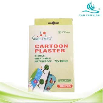 Băng cá nhân hình thú Greetmed hộp 100 cái