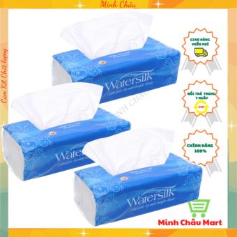 Khăn giấy/ Giấy Ăn Watersilk 2 lớp gói 200 tờ