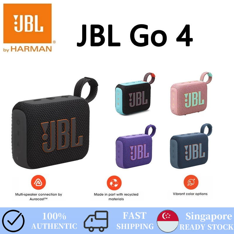 SG [In Stock] JBL Go 4 - JBL Portable Waterproof Dustproof Bluetooth Speaker with Powerful Bass, Large Volume and Professional Sound Quality