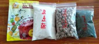 sét trà thái xanh, thái đỏ 4 món