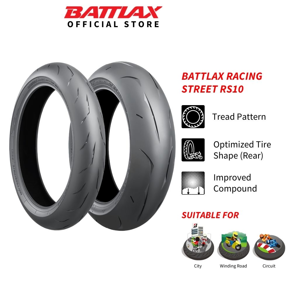 Bridgestone Battlax RS11 Racing Street Motorcycle Tyre 120/70/17