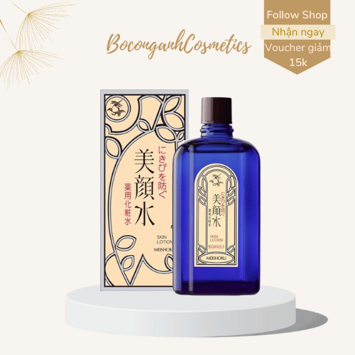 Nước hoa hồng Meishoku Bigansui Medicated Skin Lotion Nhật Bản giảm mụn se khít lỗ chân lông chính hãng 90ml.