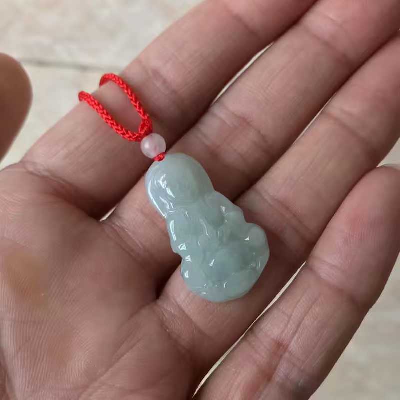 Mặt Dây Chuyền Ngọc Bích QUAN Âm Jadeite Tự Nhiên Mặt Dây Chuyền Phật Quan Âm Bồ Tát Jadeite A Goods