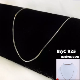GIÁ XƯỞNG] Dây chuyền BẠC THẬT 100% tinh khiết kiểu sợi mì (rắn) - Trang Sức Bạc Cao Cấp ( cỡ dây 40 CM