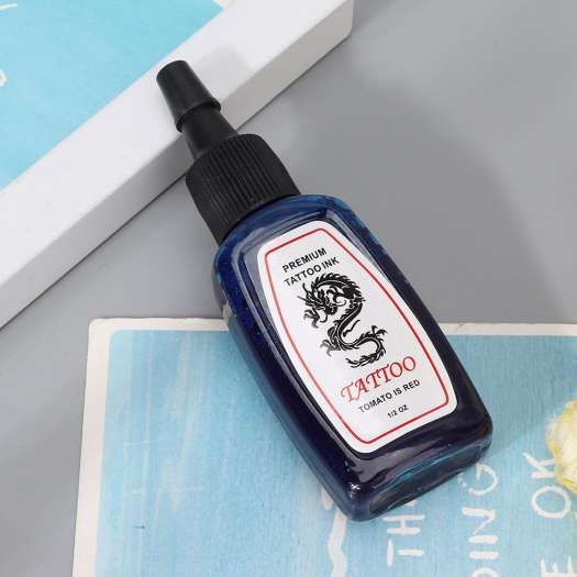 Mực xăm màu xanh dương dung tích 15ml bền màu và lâu trôi - INTL