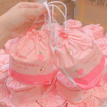 KHĂN LAU MẶT DÙNG 1 LẦN 100% BÔNG TỰ NHIÊN, CUỘN KHĂN GIẤY LAU MẶT ĐA NĂNG KHĂN KHÔ TẨY TRANG Animerry