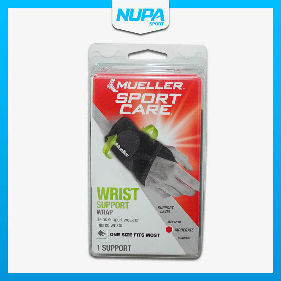 Băng Cổ Tay Mueller Adjustable Wrist Support Wrap – Black