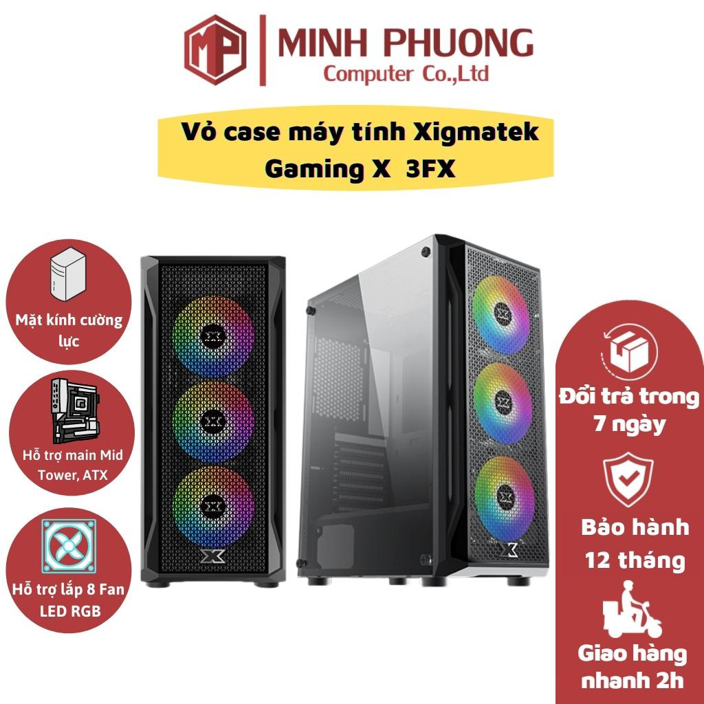 Vỏ case XIGMATEK GAMING X 3FX Sẵn 3 FAN - Hàng chính hãng