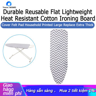 150x50cm Bền bỉ có thể tái sử dụng Bàn ủi bằng vải cotton chịu nhiệt nhẹ Nắp nỉ Tấm lót gia dụng In lớn Thay thế Cực dày