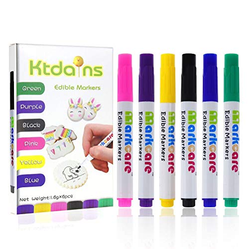  FooDoodler Food Coloring Markers - 10 Colors - Kosher (1, A) by  Private Label : Grocery & Gourmet Food