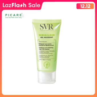 SVR Sebiaclear Gel Mousant Sữa Rửa Mặt Không Xà Phòng Tẩy Tế Bào Chết 50ml
