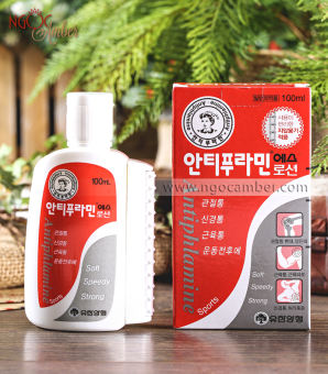 Dầu chuyên xoa bóp xương khớp, hết bong gân, có con lăn massage hỗ trợ. Dầu nóng hàn quốc