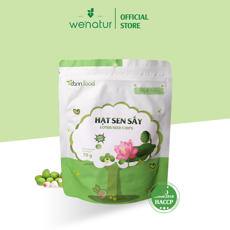 Hạt sen sấy giòn thơm ngon ăn liền 70g dann food
