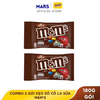 Combo 2 gói kẹo Sô Cô La sữa M&M'S gói 180g