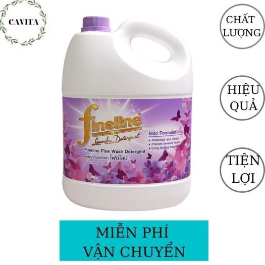 Nước Giặt Xả Fineline 3000ml Thái Lan CAVITA giúp giặt sạch các vết bẩn cứng đầu, làm mềm sợi vải