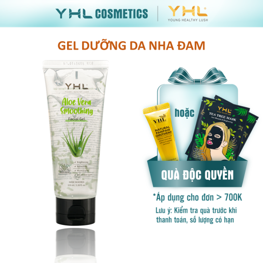 Gel Dưỡng Ẩm Nha Đam Lô Hội YHL Trắng Sáng Dịu Da 100ml Hàn Quốc