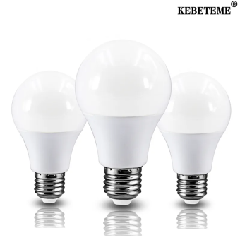 Kebeteme E27 bóng đèn Led 5W 12W 15W 18W AC 220V-240V Đèn bàn Thực đèn điện bóng đèn AC cho Phòng ngủ phòng khách