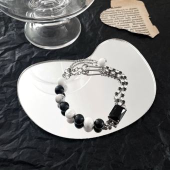 Vòng tay hạt đính đá lấp lánh siêu bling nối xích freesize