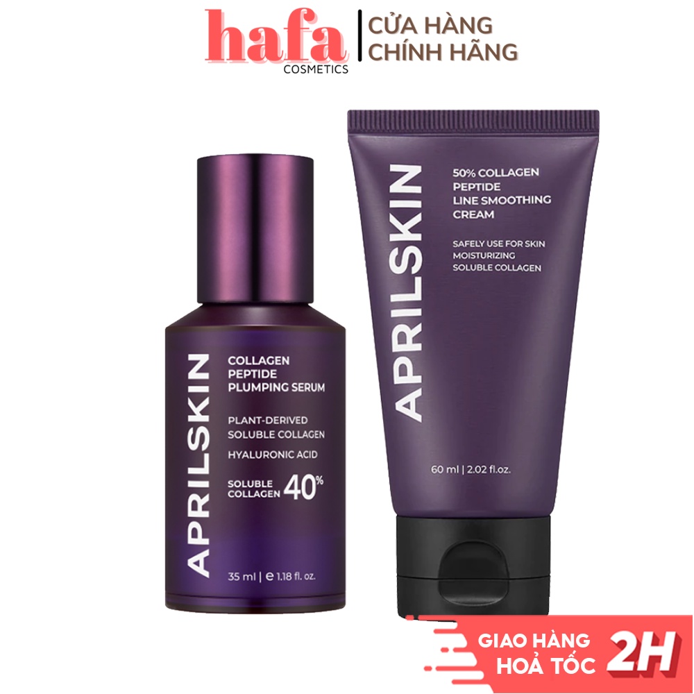 Combo tinh chất & kem dưỡng collagen trẻ hoá da aprilskin