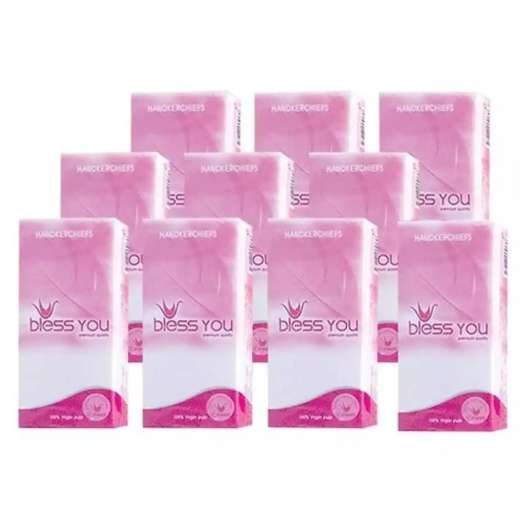 2 LỐC KHĂN GIẤY BỎ TÚI BLESS YOU 10 gói/ lốc