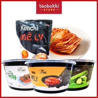 Kim chi cải thảo, kim chi củ cải, kim chi hành lá, kim chi dưa leo hộp 500g, bịch 700g Melyfood