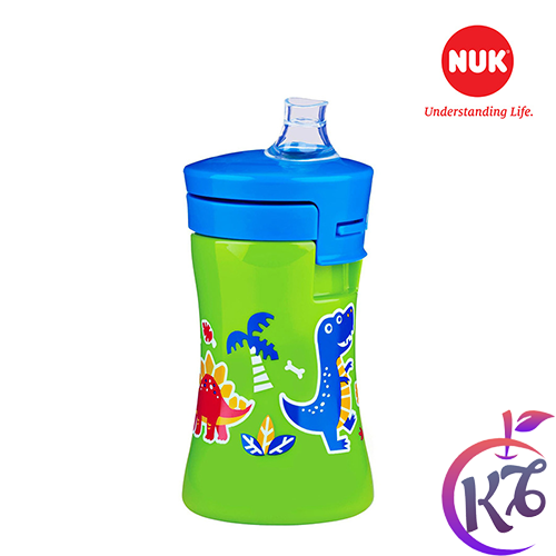 Ly cốc tập uống nuk mỏ vịt 300ml - nu78009 _màu xanh - bình tập uống nước cho bé - binh tap uong nuoc cho tre em