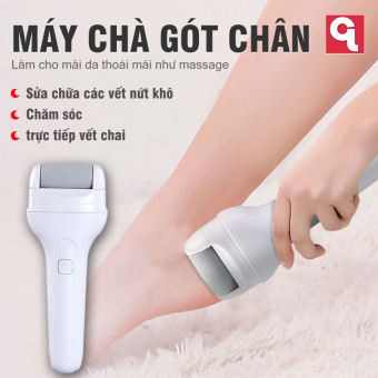 Máy mài gót chân Máy tẩy tế bào chết gia đình, pin sạc, 2 đầu mài CG1 tẩy tế bào chết da