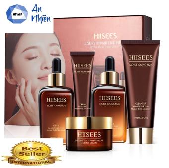 Bộ 6 Món Dưỡng Trắng Da HIISEES Giúp Da Trắng Hồng Căng Bóng Cấp Ẩm - Mẫu mới
