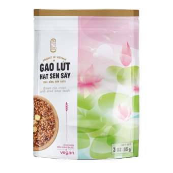 Gạo Lứt Hạt Sen Sấy Hoa Sen (Túi 85g)