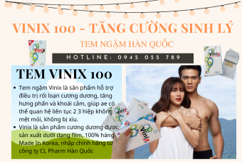 Tem Ngậm Vinix 100mg - 7tem