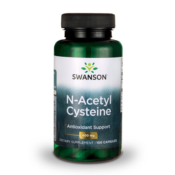 Swanson N-Acetyl Cysteine600mg - Viên Uống Giải Độc Gan, Phục Hồi