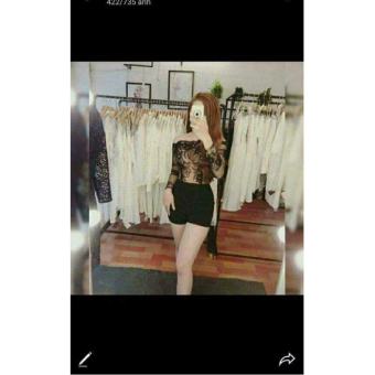 Jump ngắn tay dài ren lưới sexy