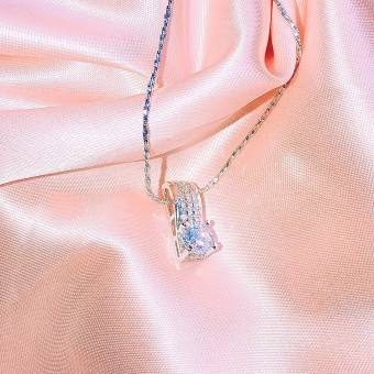 Dây chuyền nữ thời trang dây chuyền đính đá pha lê cao cấp sáng lấp lánh mạ bạch kim thiết kế siêu tinh tế dễ thương Trang Sức GADO DL065 - làm quà tặng bất ngờ vô cùng ý nghĩa