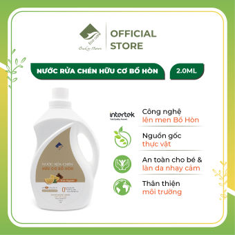 Nước rửa chén hữu cơ Bồ hòn 2000ml, Nước rửa bát hữu cơ tự nhiên, bộ sản phẩm vệ sinh bát đĩa Ecocare