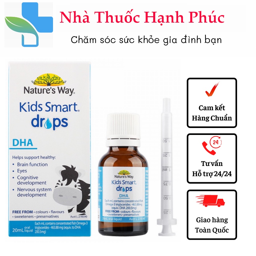 Dha nature’s way kids smart drop dha dạng giọt 20ml - hàng nội địa