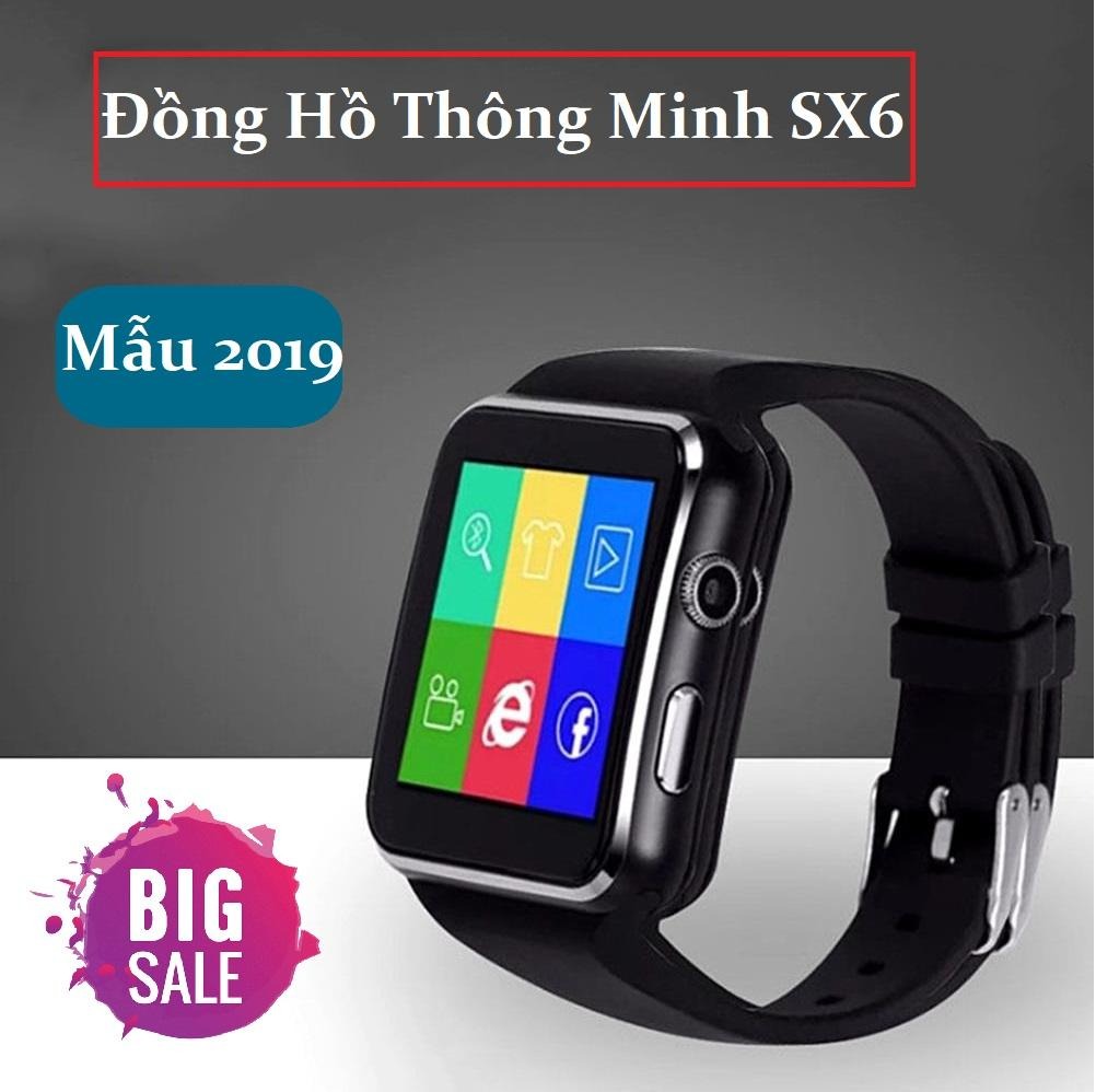 Nơi bán smartwatch sx6 giá rẻ đồng hồ thông minh sx6. tích hợp chức năng nghe gọi nhận thông báo màn hình cong 5d hiện đại.