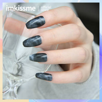 24 Cái/bộ Móng Tay Giả, Có Keo, Móng Tay Acrylic Ngọn Lửa Đen Có Thể Tháo Rời Không Thấm Nước Móng Tay Giả Thiết Kế Móng Tay Nghệ Thuật Móng Tay Giả Dài Móng Tay Giả Pháp