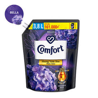 Nước xả vải Comfort Hương nước hoa Bella túi 3.8L
