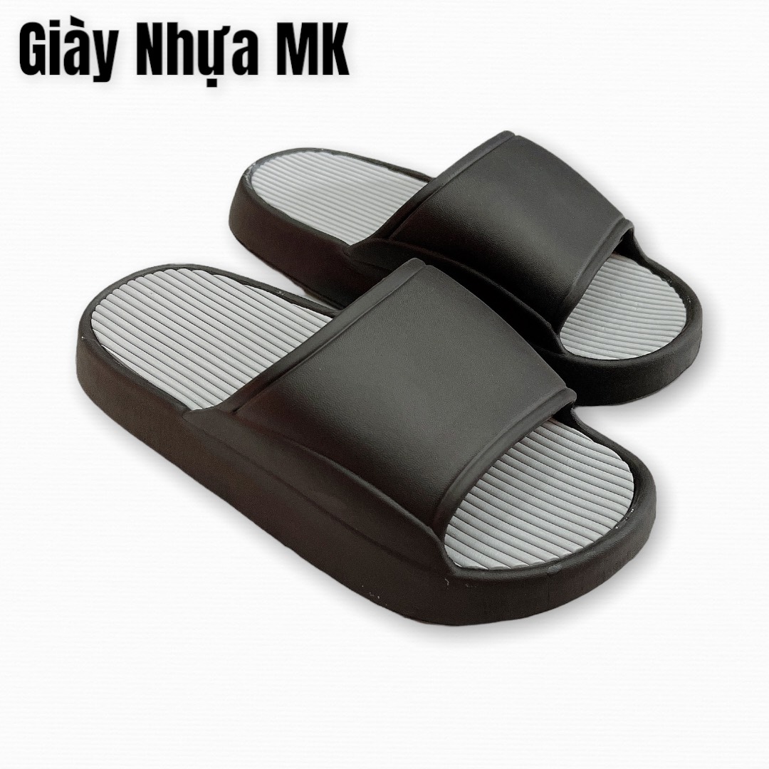 Dép quai ngang đế cao nam nữ , dép bánh mì nam nữ chống nước siêu bền phong cách Hàn Quốc - DL155