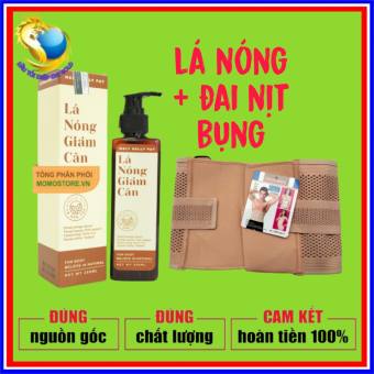 TINH DẦU LÁ NÓNG GIẢM CÂN, GIẢM MỠ BỤNG (  tặng kèm đai nịt bụng  )