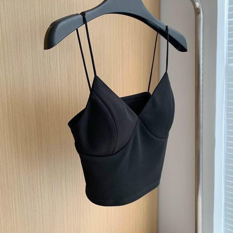 Áo 2 dây kèm mút ngực siêu đỉnh croptop +hàng có sẳn