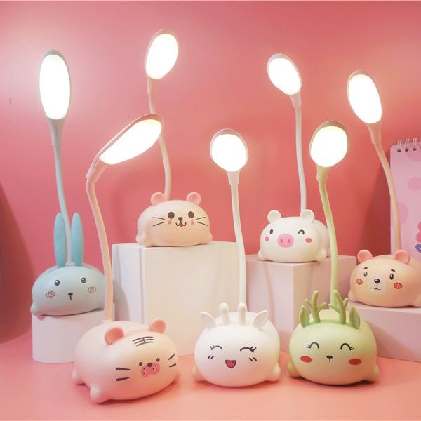 ĐÈN LED ĐỂ BÀN CÓ KHAY ĐỰNG BÚT BẢO VỆ MẮT HÌNH THÚ CƯNG 9234 Đèn ngủ Đèn bàn Đèn học Đèn đọc sách Đèn LED để bàn Đèn học sinh Đèn bàn học