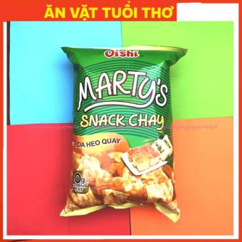 Bim bim Oishi snack chay vị da heo quay 75g siêu to khổng lồ