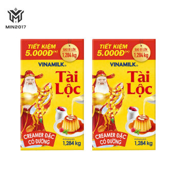 COMBO 02 HỘP Sữa đặc có đường Vinamilk Tài Lộc hộp giấy 1284g - Min2017