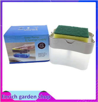 Hộp đựng nước rửa chén và miếng rửa chén bát 2 in 1 (tặng kèm miếng rửa chén)